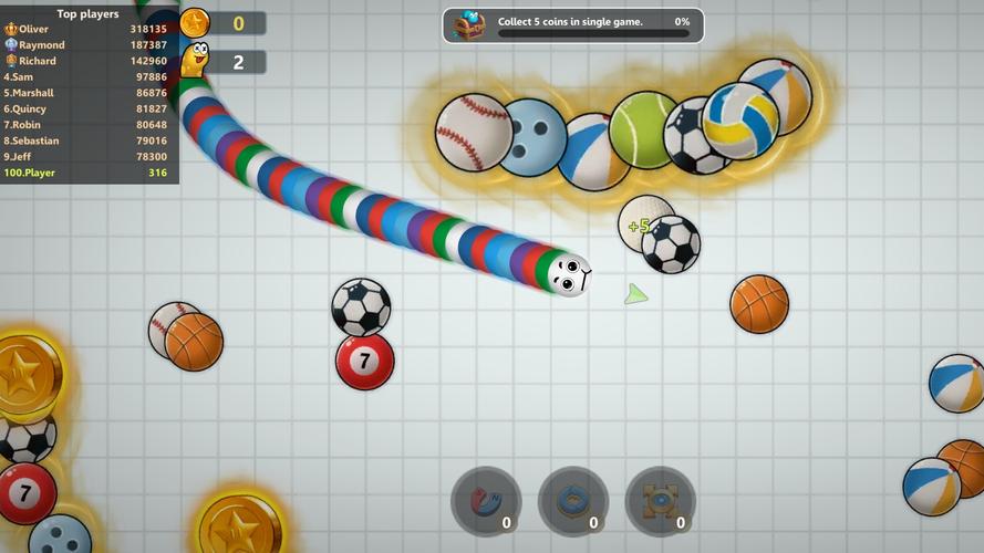 Slinky Snake: Worm.io Game Captura de pantalla 2