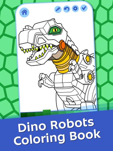 Schermata Dino Robots Coloring for Boys 0