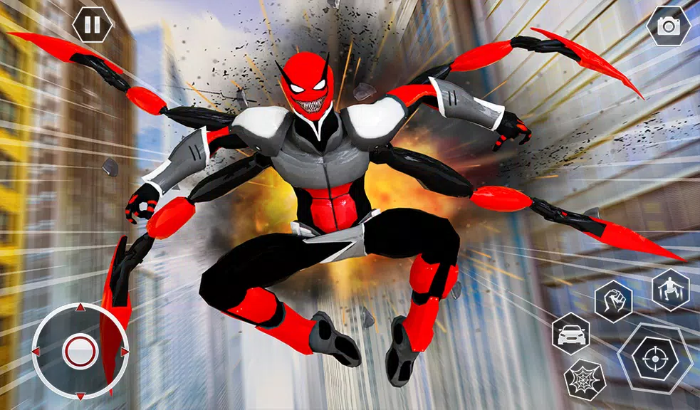 Black Spider Rope SuperHero Скриншот 1