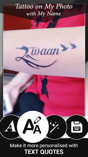 Tattoo Name On My Photo Editor स्क्रीनशॉट 0