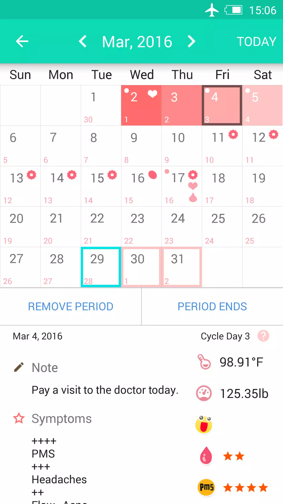 Period Tracker - My Calendar Screenshot 1