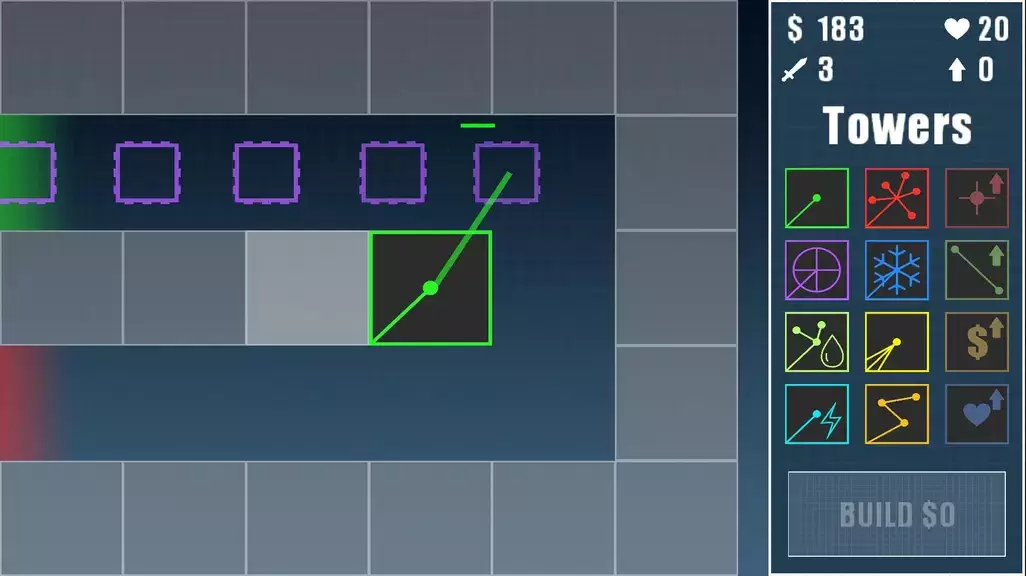 Laser Tower Defense Capture d'écran 0