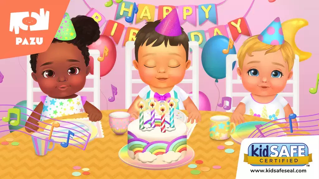 Baby Birthday Maker Game Ekran Görüntüsü 0