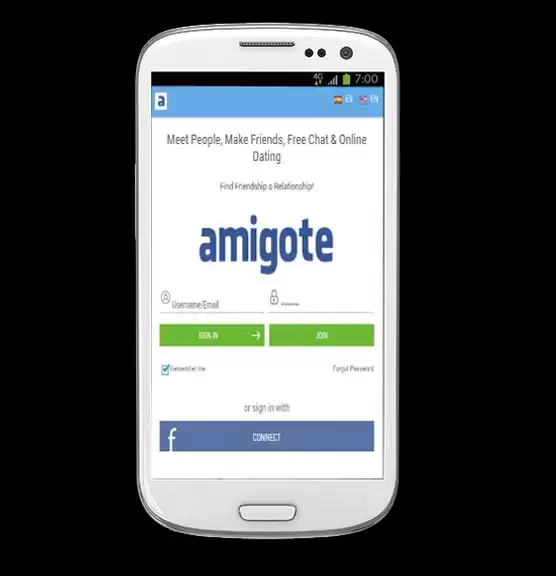 Dating App - Amigote Captura de tela 0