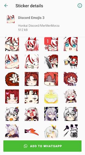 Honkai Whatsapp Stickers スクリーンショット 2