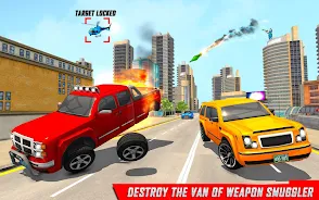 Traffic Car Shooting Games ภาพหน้าจอ 1