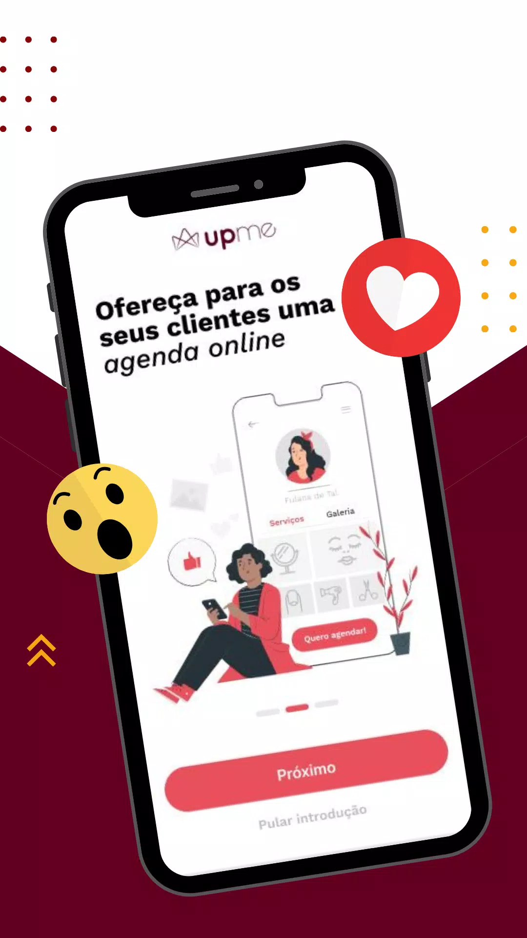 Schermata UPME: Agenda Online da Beleza 1