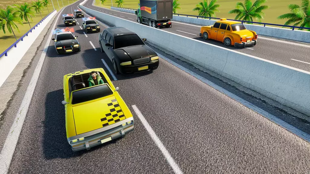 Mini Car Games: Police Chase Schermafbeelding 2