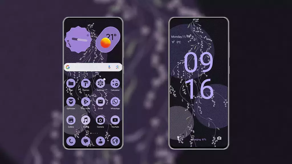 PixPurple EMUI MagicOS Theme Schermafbeelding 1