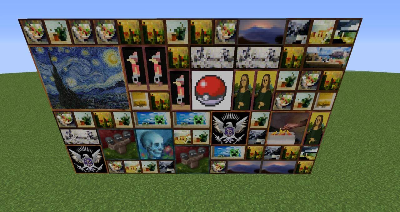 Hoe een schilderij op te hangen in Minecraft