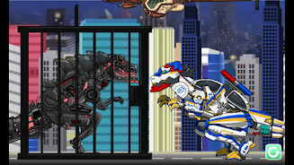 T-rex Cops- Combine DinoRobot Captura de pantalla 1