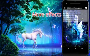 Unicorn Live Wallpapers Tangkapan skrin 2