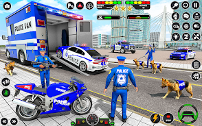 Police Cargo Transport Games Скриншот 2