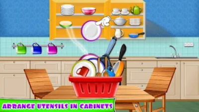 Kitchen Cleaning House Games Screenshot 2