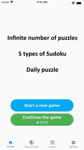 All Sudoku - 5 kinds of sudoku ภาพหน้าจอ 0