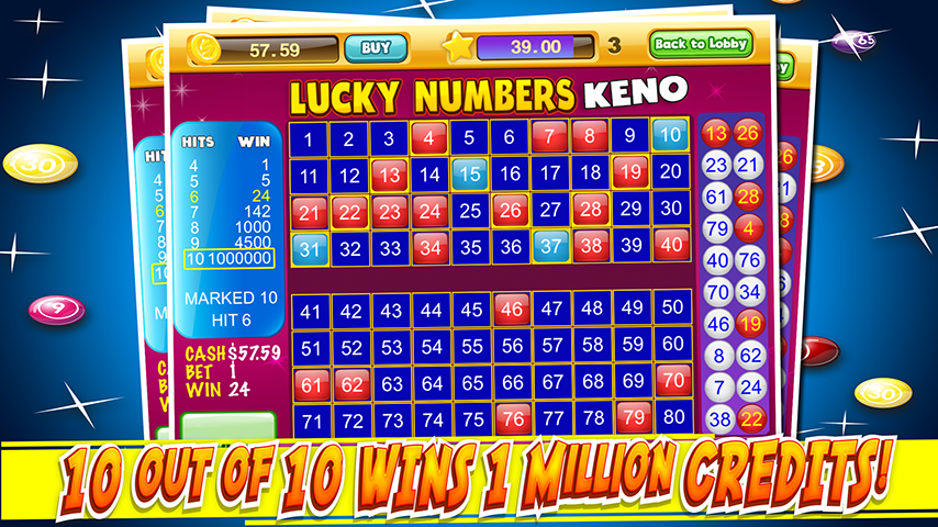 Las Vegas Keno Numbers Free स्क्रीनशॉट 0