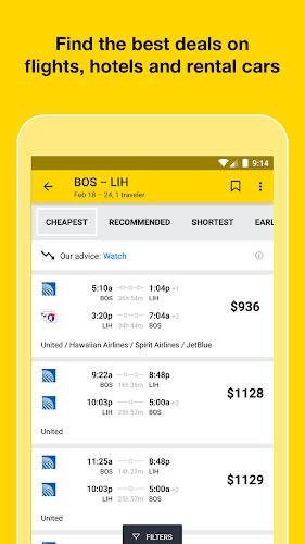 Cheapflights: Flights & Hotels Tangkapan skrin 0