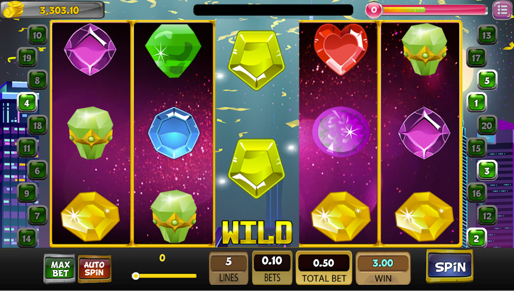 Classic Jewels Master Slot Machine Tangkapan skrin 1