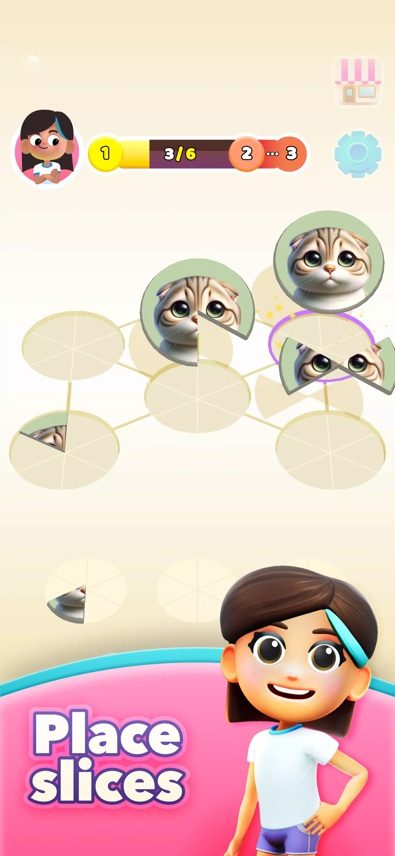 Mia's Slices: Art Puzzle Game 스크린샷 0