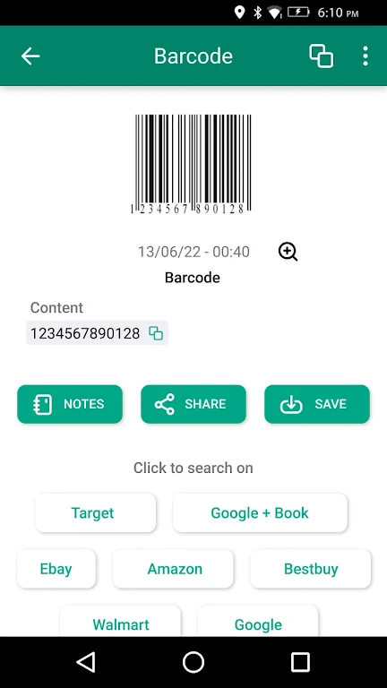 Barcode & QR code scanner ဖန်သားပြင်ဓာတ်ပုံ 0