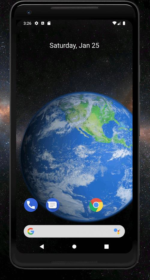 Earth 3D Live Wallpaper Tangkapan skrin 2