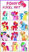 Pony Pixel Art Coloring Book Zrzut ekranu 2