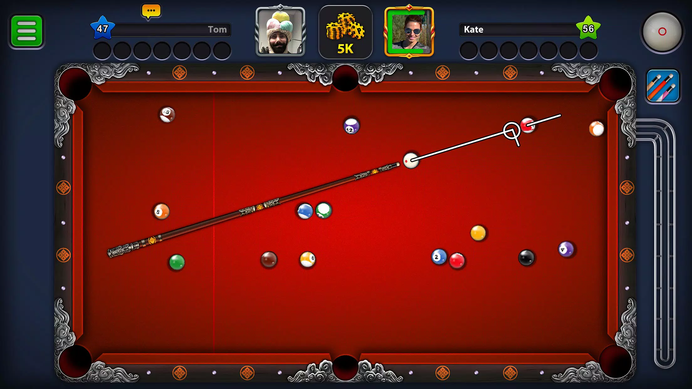 Billiards Game: 8 Ball Pool Tangkapan skrin 0