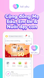 Be Yeu - Pregnancy & Baby App Ảnh chụp màn hình 1