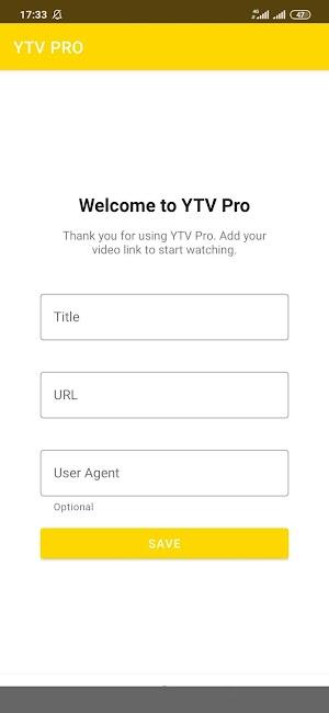 YTV Player Pro Schermafbeelding 1