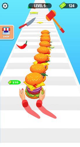 Burger Stack Run Game Screenshot 2