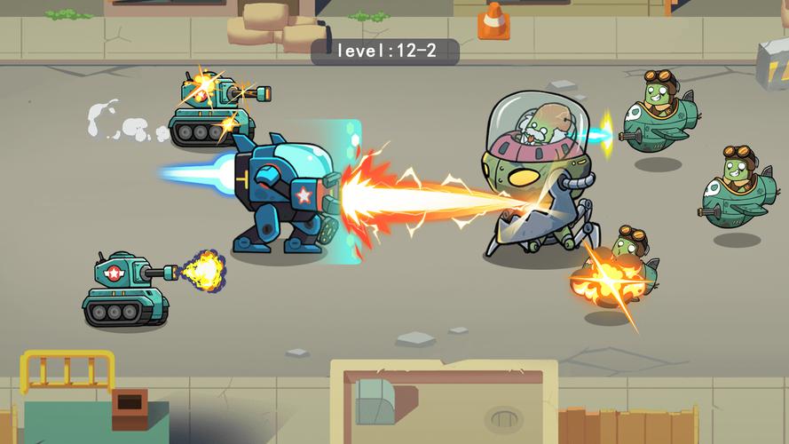 Merge Mech vs. Zombie Brawl スクリーンショット 2