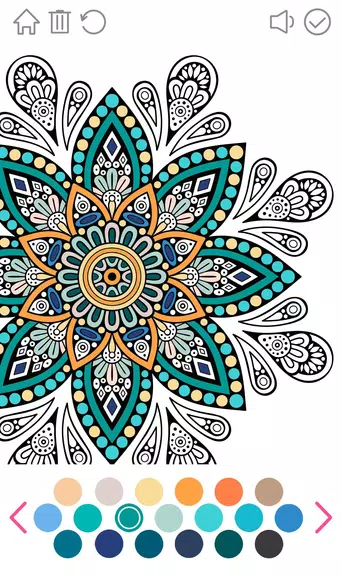 Mandala Color Game Antistress Скриншот 2