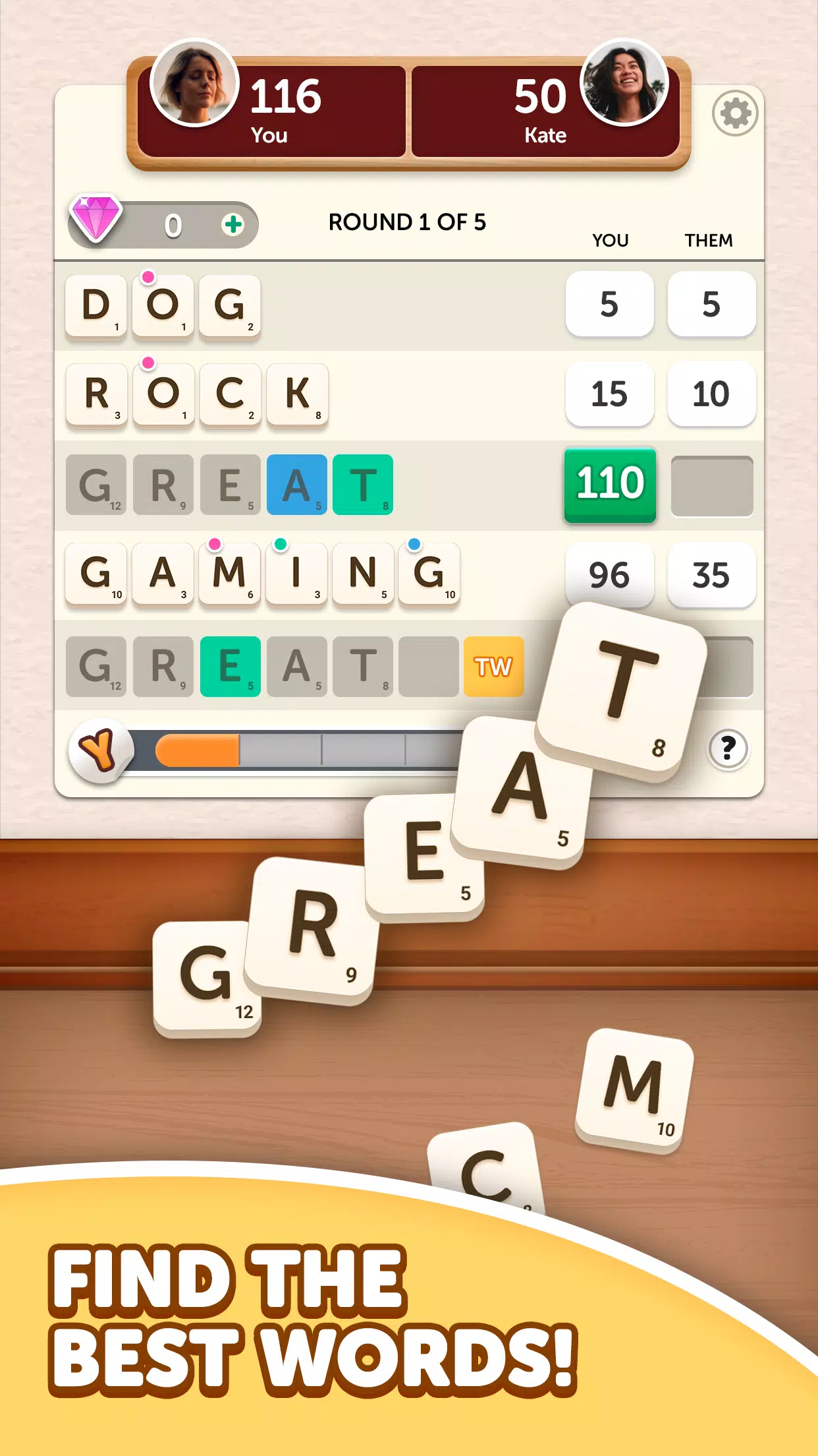 Word Yatzy - Fun Word Puzzler Capture d'écran 0