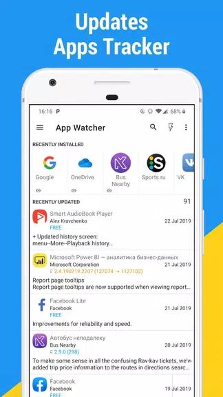 App Watcher: Check Update Ekran Görüntüsü 0