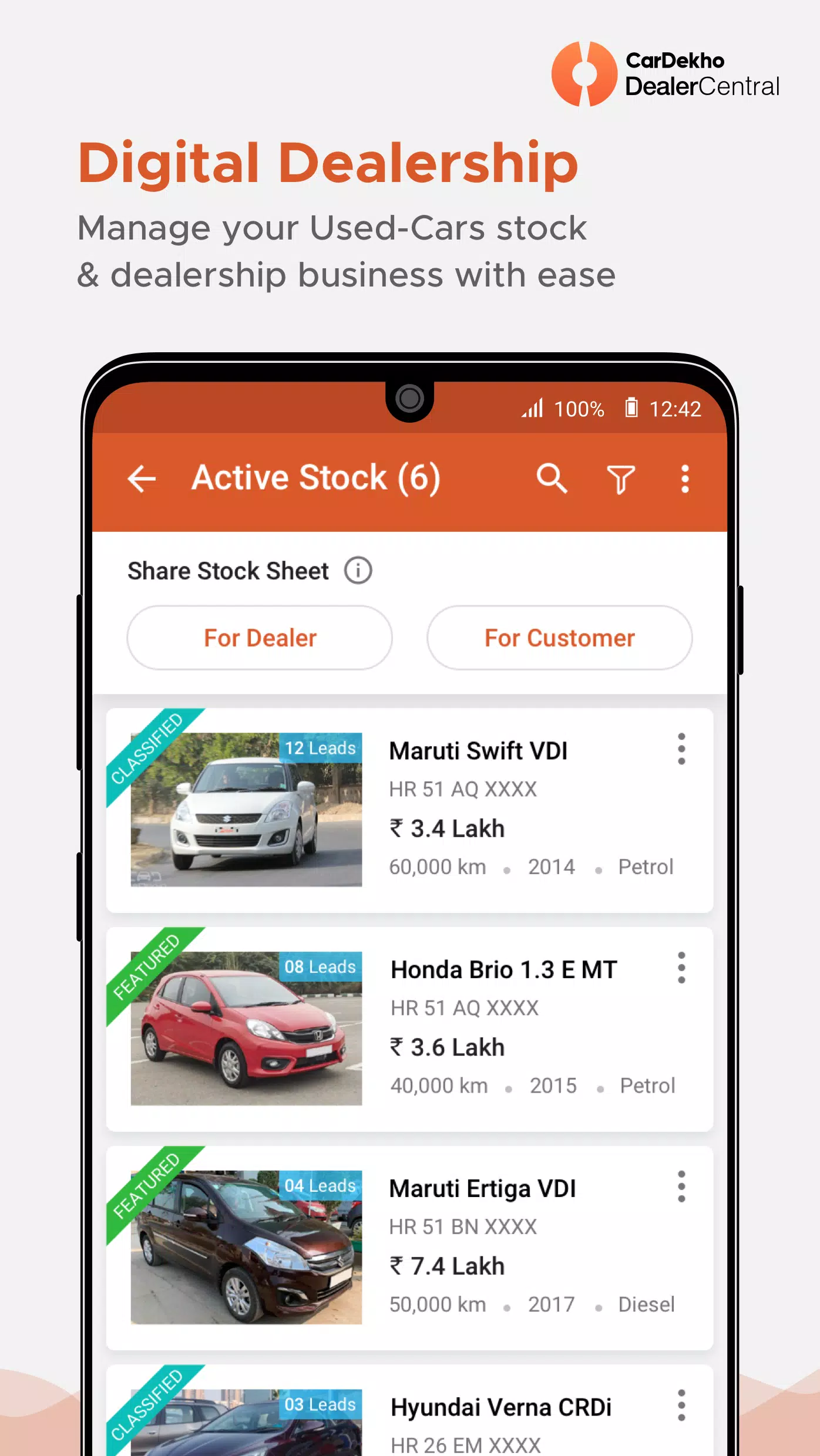 CarDekho DealerCentral স্ক্রিনশট 0