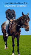 Horse With Man Photo Suit স্ক্রিনশট 0