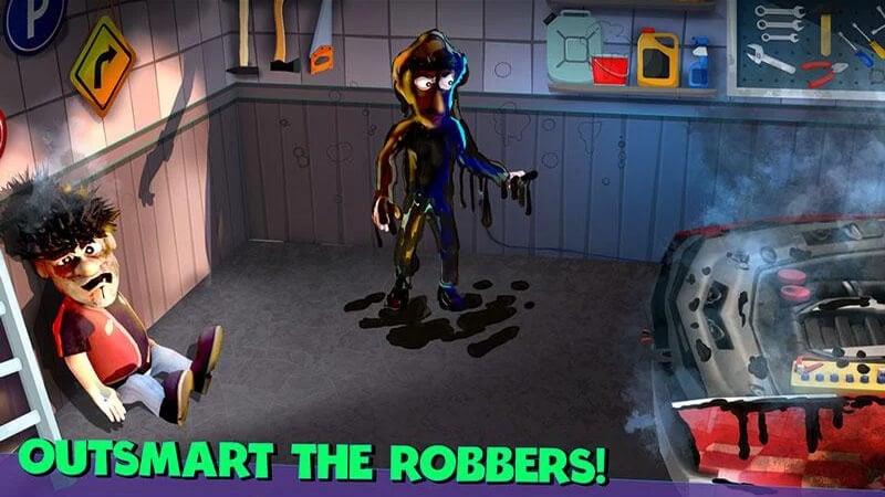 Scary Robber Home Clash Captura de tela 2