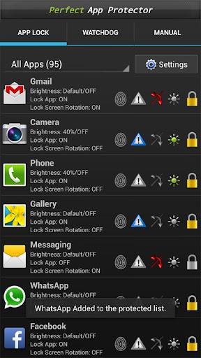 Perfect AppLock(App Protector) ဖန်သားပြင်ဓာတ်ပုံ 1