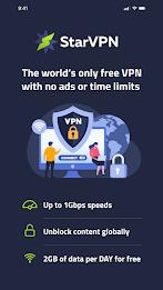 StarVPN: Private & Secure VPN Ekran Görüntüsü 0