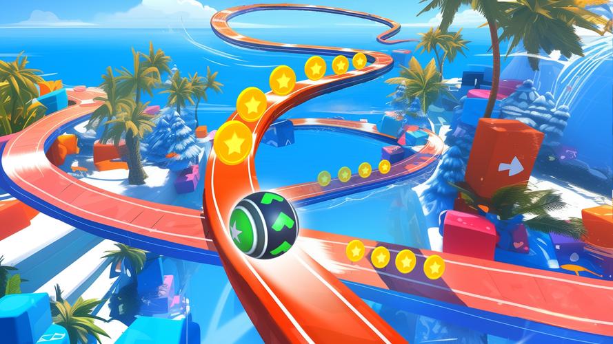 3D Super Rolling Ball Race Ảnh chụp màn hình 0