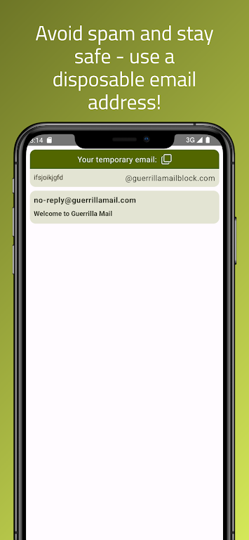 Guerrilla Mail - Temp Mail Zrzut ekranu 0