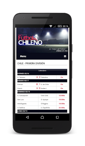 Live Chilean Soccer應用截圖第2張