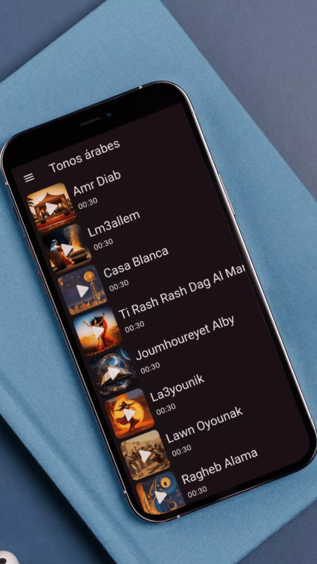 Arabic Sounds Ringtones App Captura de tela 3