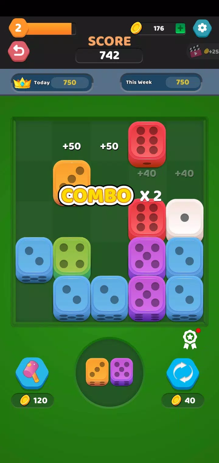 Merge Puzzle Games: Number Up स्क्रीनशॉट 2
