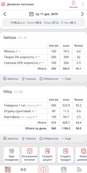 Калькулятор калорий МЗР スクリーンショット 0