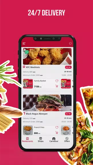 Menu.am-Food and more Delivery ภาพหน้าจอ 2