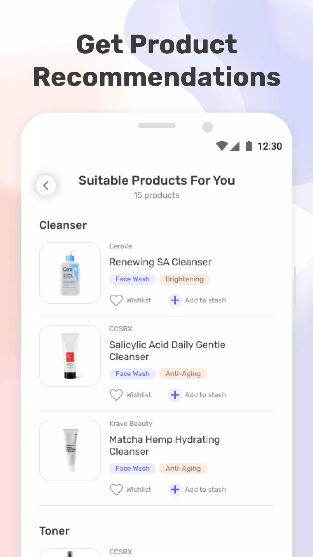 TroveSkin: Your Skincare Coach Capture d'écran 1