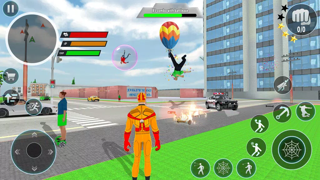 Police Robot Rope Hero Game 3d Скриншот 3