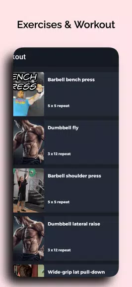 GYM Workouts: Build Muscle Screenshot 2