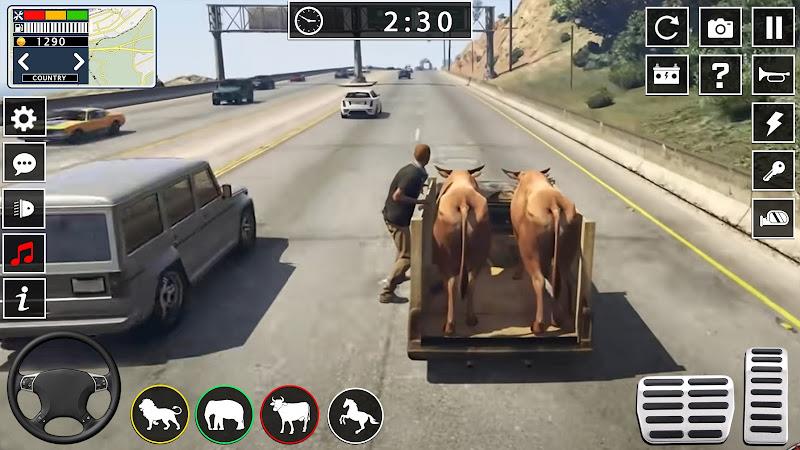 Animal transport truck games Скриншот 3